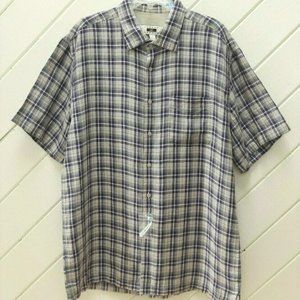 NWOT-New_JOSEPH ABBOUD Linen Shirt_Short Sleeve_XL